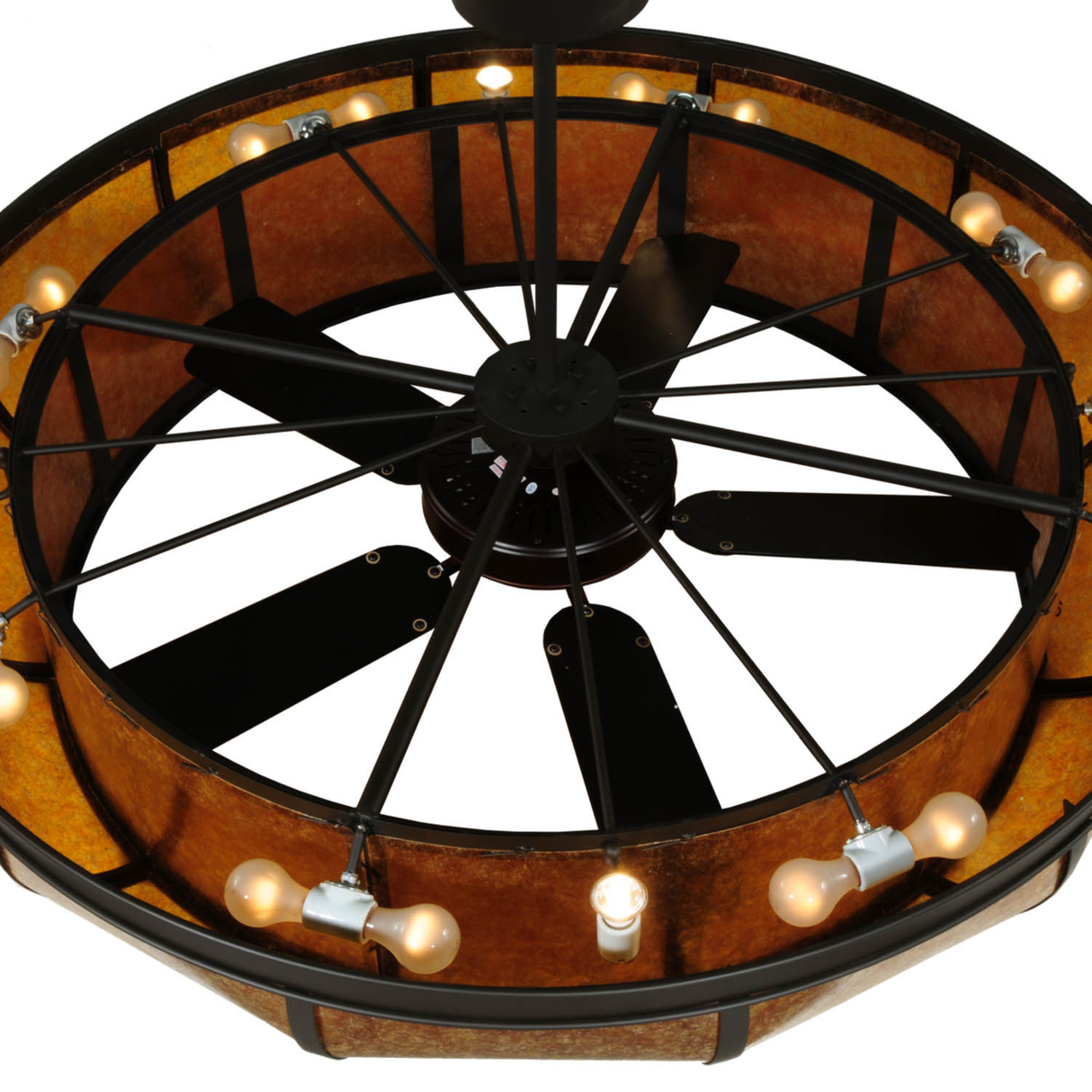Top view showing exposed bulbs inside Prime Dome Chandel-Air.