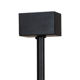 Close-up canopy view of Prime Dome Chandel-Air in black finish.