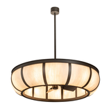 Lit angled view of Prime Dome Chandel-Air with glowing Idalight shade.