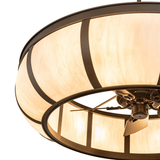 Close-up of Prime Dome Chandel-Air showing warm Idalight diffuser texture.