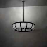 Dimly lit room view showcasing Prime Dome Chandel-Air’s elegant glow.
