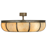 Side lit view of Chandel-Air showing marbled Travertine Idalight diffuser.