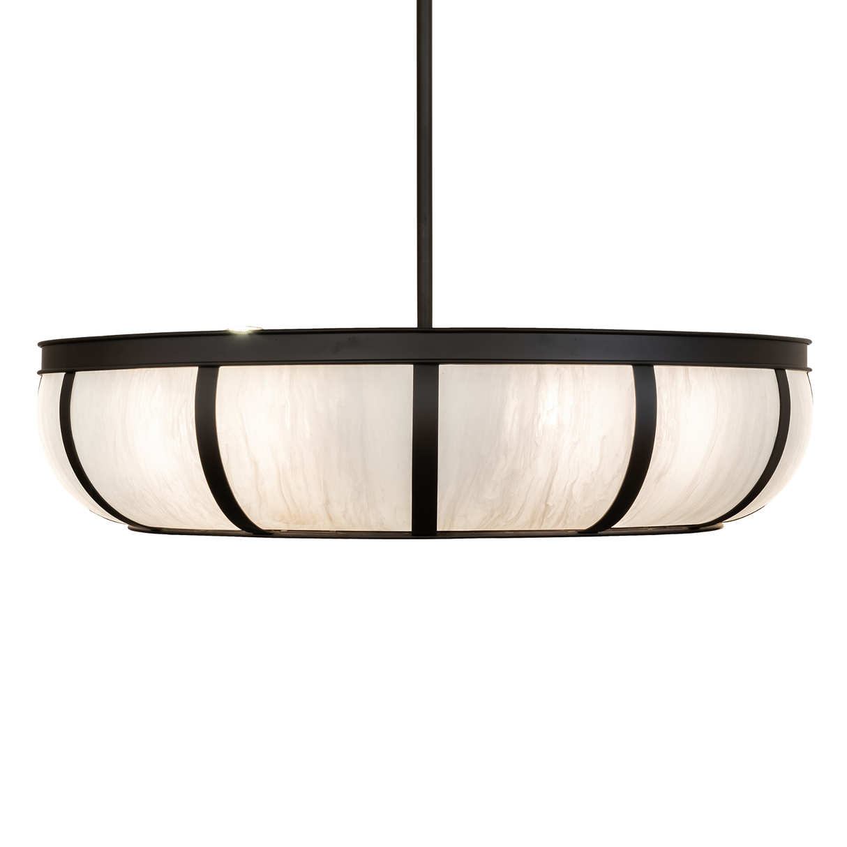 Side profile of Prime Dome Chandel-Air with softly glowing Idalight diffuser.