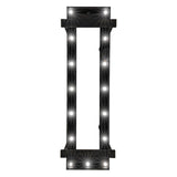 Bottom view of the Quadrato 16 Light chandelier displaying the full light and frame layout.