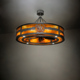Ambient view of RBQ Chandel-Air glowing warmly in interior setting.