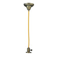 Antique Brass pendant hardware with adjustable height for versatile lighting.