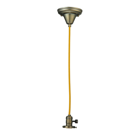Antique Brass pendant hardware with adjustable height for versatile lighting.