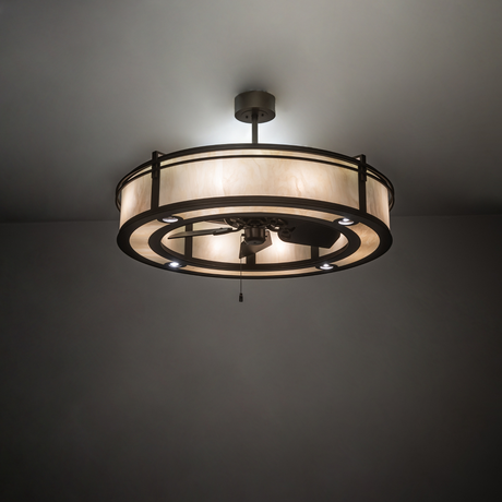 Sargent Chandel-Air illuminated in a dark room showing balanced ambient lighting.