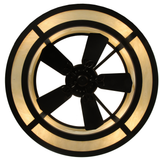 Bottom view of Sargent Chandel-Air showing fan blades and diffuser.
