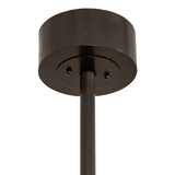 Ceiling canopy detail in matching Timeless Bronze finish with clean mounting design.