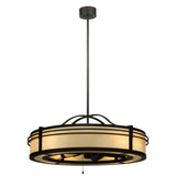 Full view of Sargent Chandel-Air suspended from ceiling rod.