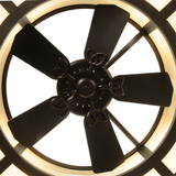 Overhead view showing internal fan and bulb configuration of Sargent Chandel-Air.