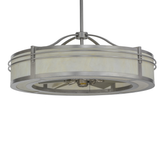 Unlit front view of Sargent Chandel-Air showing brushed nickel frame.