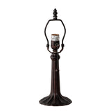 Small leaf lamp base with mahogany bronze finish.