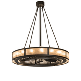 Angled front view of Smythe Craftsman Chandel-Air with mica diffuser.