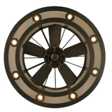 Bottom view of Smythe Craftsman Chandel-Air showing fan and downlights