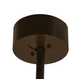 Canopy closeup showing smooth bronze mount and stem connection.