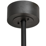 Ceiling canopy and rod mount detail of Smythe Craftsman Chandel-Air.