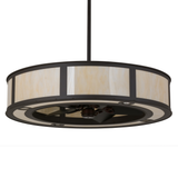 Front angled unlit view highlighting smooth Idalight panels and bronze finish.