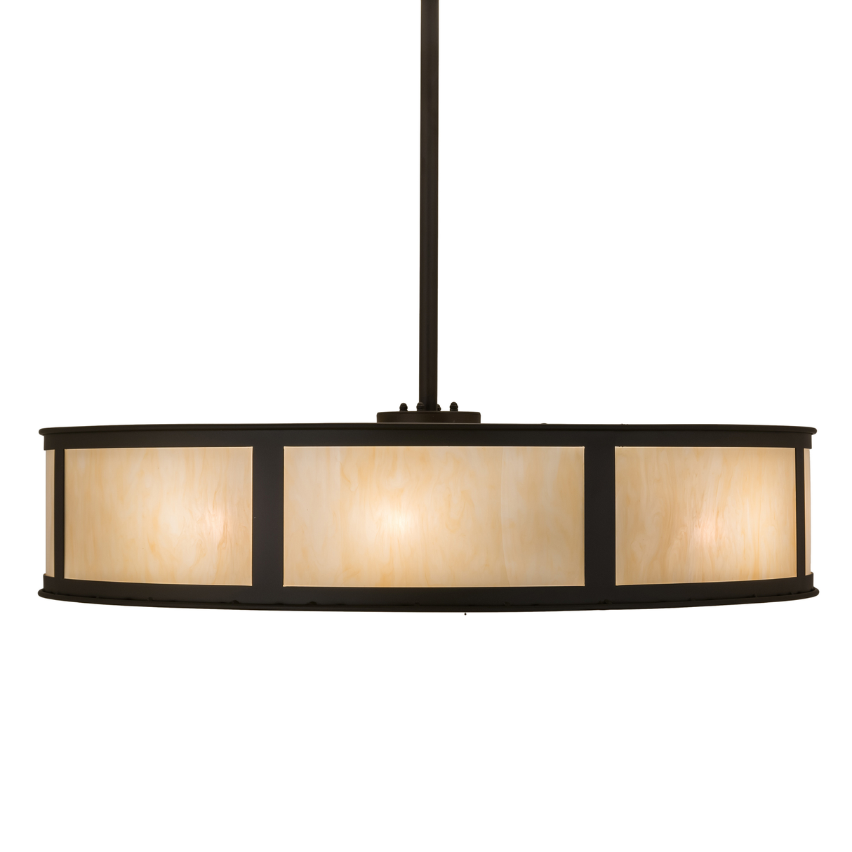 Front lit view featuring warm Idalight panels and classic Craftsman design.