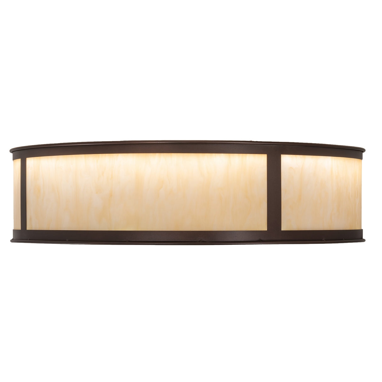 Front lit view of Smythe Craftsman Chandel-Air highlighting warm mica tones.