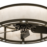Close-up of softly glowing Whitestone Idalight panels and inner lighting.