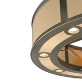 Close-up of Smythe Craftsman Chandel-Air lighted diffuser detail.