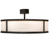 Side lit view highlighting Eggshell Textrene diffuser and warm glow.