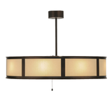 Side lit view featuring bronze accents and Linen diffuser panels.