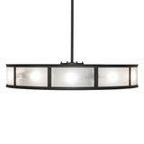 Side profile showing even light diffusion through Rainstone glass.