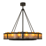 Side view displaying Amber Mica panels and warm inner light.