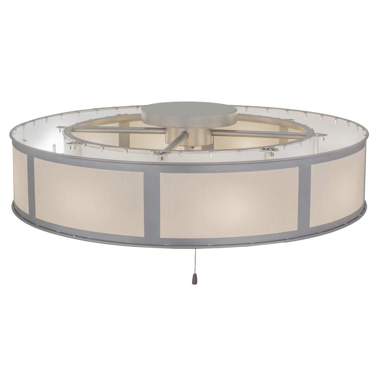 Top angled view showing structure and support arms in Nickel finish.