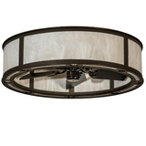 Unlit angled view highlighting Whitestone Idalight diffuser and bronze finish.