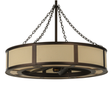 Front angle unlit view highlighting Eggshell Textrene shade design.