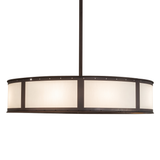 Side lit view showing eggshell panels and warm bottom glow.
