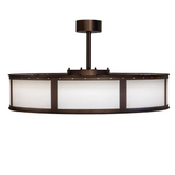 Straight side profile of Chandel-Air with beige linen panels.