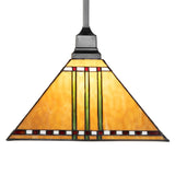 Front view of Prairie Corn Pendant highlighting colorful glasswork.