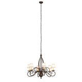 Full hanging view showing adjustable chain length.