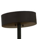 Canopy closeup showing dark bronze finish and stem mount detail.