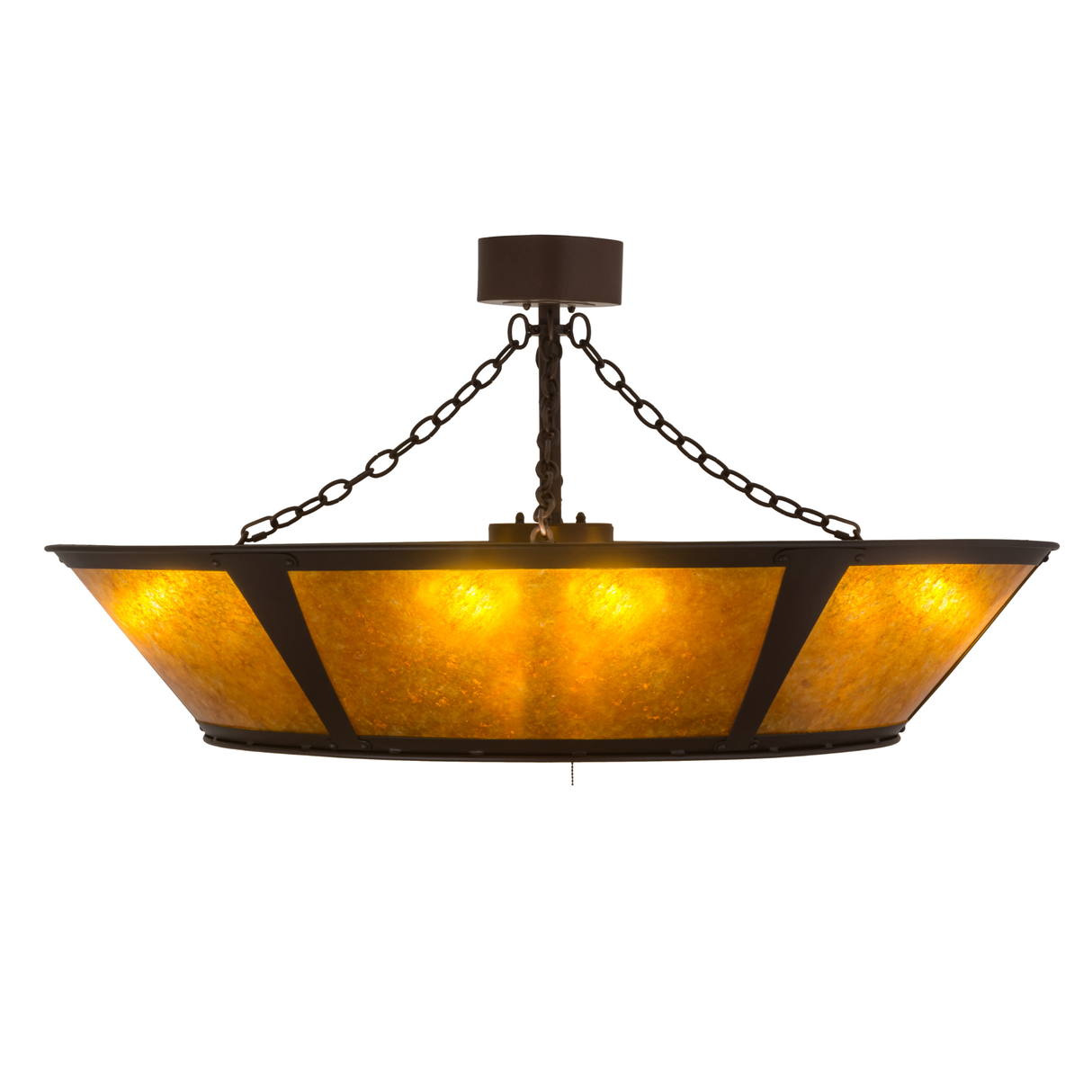 Side view of Sutter Chandel-Air highlighting glowing Amber Mica panels.