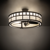 T Mission Chandel-Air glowing warmly in ambient room lighting.