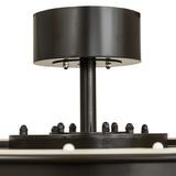 Close-up of T Mission Chandel-Air ceiling mount and hardware details.