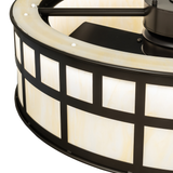 Detailed view of T Mission Chandel-Air showing glowing bronze frame pattern.