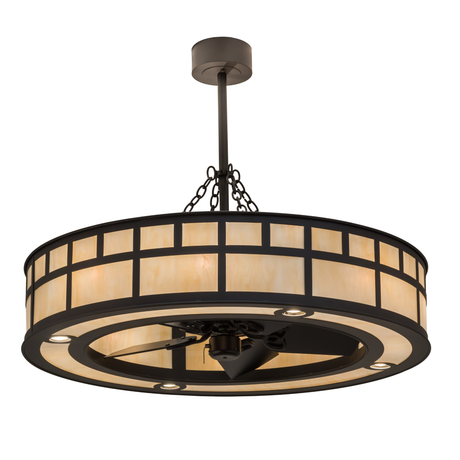 Front angled lit view showing glowing Sahara Taupe Idalight panels.