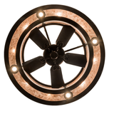 Bottom view of “T” Mission Chandel-Air showing fan and downlights.