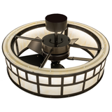 Top view of T Mission Chandel-Air showing fan and light integration.