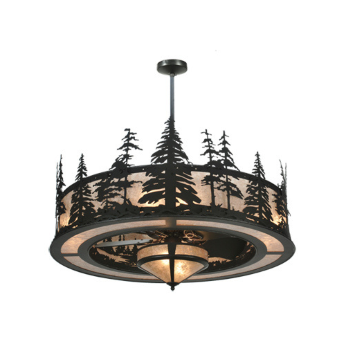 Bottom angled view highlighting fan and lower diffuser.