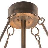 Canopy close-up showing suspension rings and bronze mounting hardware.