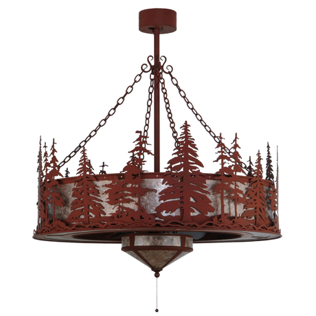 44-inch Tall Pines Chandel-Air front view with Silver Mica diffuser..