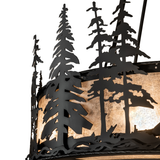 Close-up of pine tree silhouettes and Silver Mica diffuser texture.